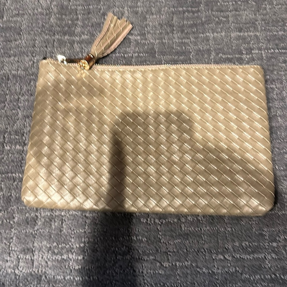 Gold travel bag